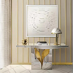 Консоль прямоугольная с основанием в виде расколотого камня Lapiaz варинант исполнения - 1 | Loft Concept в Санкт-петербурге