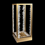 Настольная лампа прямоугольная с декоративными элементами в виде кристаллов Smooth Shine варинант исполнения - 2 | Loft Concept в Санкт-петербурге