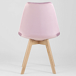 Стул с мягким велюровым сиденьем Arvika Pink варинант исполнения - 4 | Loft Concept в Санкт-петербурге
