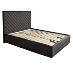 Кровать серая с подъемным механизмом Adelaide варинант исполнения - 1 | Loft Concept в Санкт-петербурге