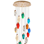 Каскадная люстра с цветными плафонами Soar Colorful Cascade Chandelier варинант исполнения - 3 | Loft Concept в Санкт-петербурге
