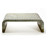 Стол журнальный Белый  BONE INLAY SIDE TABLE-Cream варинант исполнения - 2 | Loft Concept в Санкт-петербурге