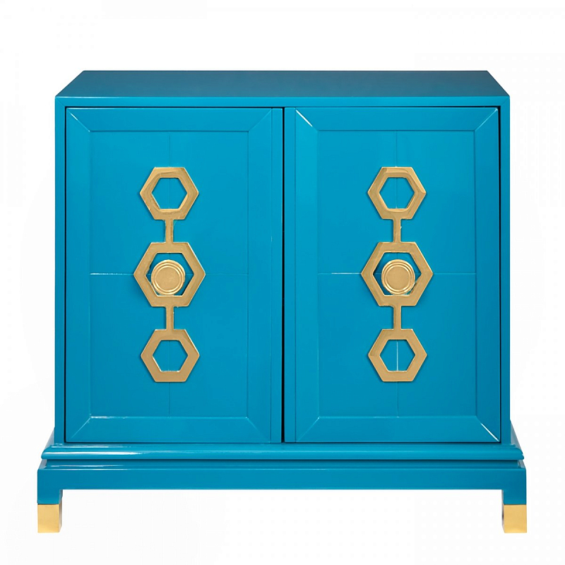 Комод TURNER CABINET jonathan adler Черный Белый Голубой в Санкт-петербурге | Loft Concept 