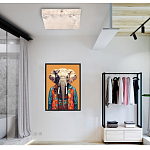 Люстра потолочная квадратная минималистичная Perfection of Geometry варинант исполнения - 5 | Loft Concept в Санкт-петербурге