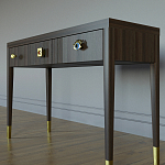 Дизайнерский Письменный стол Elsa Dreams Walnut с тремя ящиками варинант исполнения - 2 | Loft Concept в Санкт-петербурге