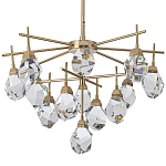 Люстра с хрустальными плафонами Esme Crystal Brass Chandelier варинант исполнения - 1 | Loft Concept в Санкт-петербурге