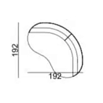 Двухместный диван Calypso варинант исполнения - 5 | Loft Concept в Санкт-петербурге