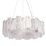 Люстра круглая с подвесными прямоугольными пластинами из стекла Glacier Panels варинант исполнения - 1 | Loft Concept в Санкт-петербурге