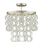 Потолочный светильник с каскадом из круглых декоративных колец Waterfall from the Rings варинант исполнения - 2 | Loft Concept в Санкт-петербурге