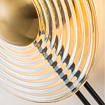 Бра с янтарным стеклянным диском и золотистыми акцентами Savio Glass Disc варинант исполнения - 6 | Loft Concept в Санкт-петербурге