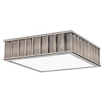 Потолочный светильник квадратный с гофрированным абажуром цвета графит Millennium варинант исполнения - 2 | Loft Concept в Санкт-петербурге