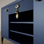 Комод-буфет Elsa Dreams Blue с открытыми полками   варинант исполнения - 7 | Loft Concept в Санкт-петербурге