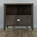 Прикроватная тумбочка с полкой Elsa Dreams Walnut  варинант исполнения - 5 | Loft Concept в Санкт-петербурге