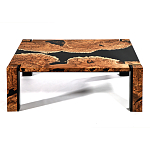 Кофейный Стол River in Autumn Elm Resin Coffee Table варинант исполнения - 1 | Loft Concept в Санкт-петербурге
