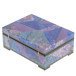 Шкатулка из натурального камня лазурит и чароит Stone Casket варинант исполнения - 4 | Loft Concept в Санкт-петербурге