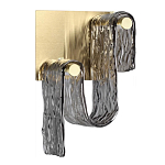 Бра волнистой формы из фактурного стекла Wave варинант исполнения - 1 | Loft Concept в Санкт-петербурге