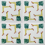 Плитка дизайнерская с рисунком Пина Колада варинант исполнения - 1 | Loft Concept в Санкт-петербурге