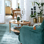 Кресло велюровое горчичного цвета Diaspro Mustard Armchair варинант исполнения - 8 | Loft Concept в Санкт-петербурге