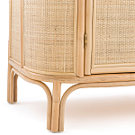 Длинный комод из ротанга с дверцами и ящиками Simone Rattan Chest of Drawers варинант исполнения - 7 | Loft Concept в Санкт-петербурге