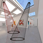 Подвесной светильник из металла Rays of Light варинант исполнения - 3 | Loft Concept в Санкт-петербурге