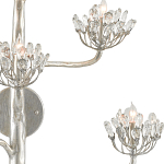 Бра серебряное в виде растения Silver Flower Glade варинант исполнения - 1 | Loft Concept в Санкт-петербурге