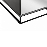 Двухдверный шкаф с зеркальными дверцами Strict Lines варинант исполнения - 4 | Loft Concept в Санкт-петербурге