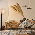 Чехол на подушку с узором в этно-стиле Blue Ikat варинант исполнения - 7 | Loft Concept в Санкт-петербурге