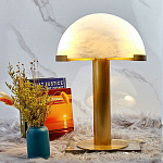 Настольная лампа c абажуром в форме купола из натурального камня  Heavenly Harmony варинант исполнения - 3 | Loft Concept в Санкт-петербурге