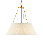 Подвесной светильник светодиодный с фактурным тканевым конусообразным абажуром White Fabric Lampshade варинант исполнения - 1 | Loft Concept в Санкт-петербурге