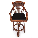 Барный стул из ротанга Eloise коричневый варинант исполнения - 2 | Loft Concept в Санкт-петербурге