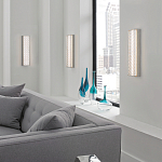 Бра прямоугольное в серебрянном цвете с ажурной решеткой Feiss варинант исполнения - 3 | Loft Concept в Санкт-петербурге