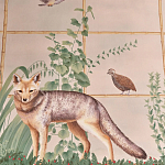 Обои ручная роспись Trellised Menagerie Standard colourway on scenic paper варинант исполнения - 2 | Loft Concept в Санкт-петербурге