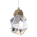 Подвесной светильник с хрустальным плафоном Esme Crystal Gold Hanging lamp варинант исполнения - 1 | Loft Concept в Санкт-петербурге