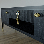 TV-тумба Дизайнерская Elsa Dreams Black варинант исполнения - 2 | Loft Concept в Санкт-петербурге