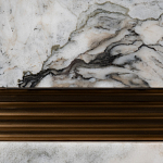 Тумба под телевизор с мраморной столешницей Uniqueness Marble варинант исполнения - 4 | Loft Concept в Санкт-петербурге