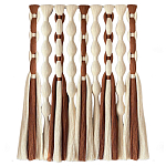 Дизайнерский Декор на стену с кисточками из хлопковых нитей wall panel Thread brushes варинант исполнения - 4 | Loft Concept в Санкт-петербурге