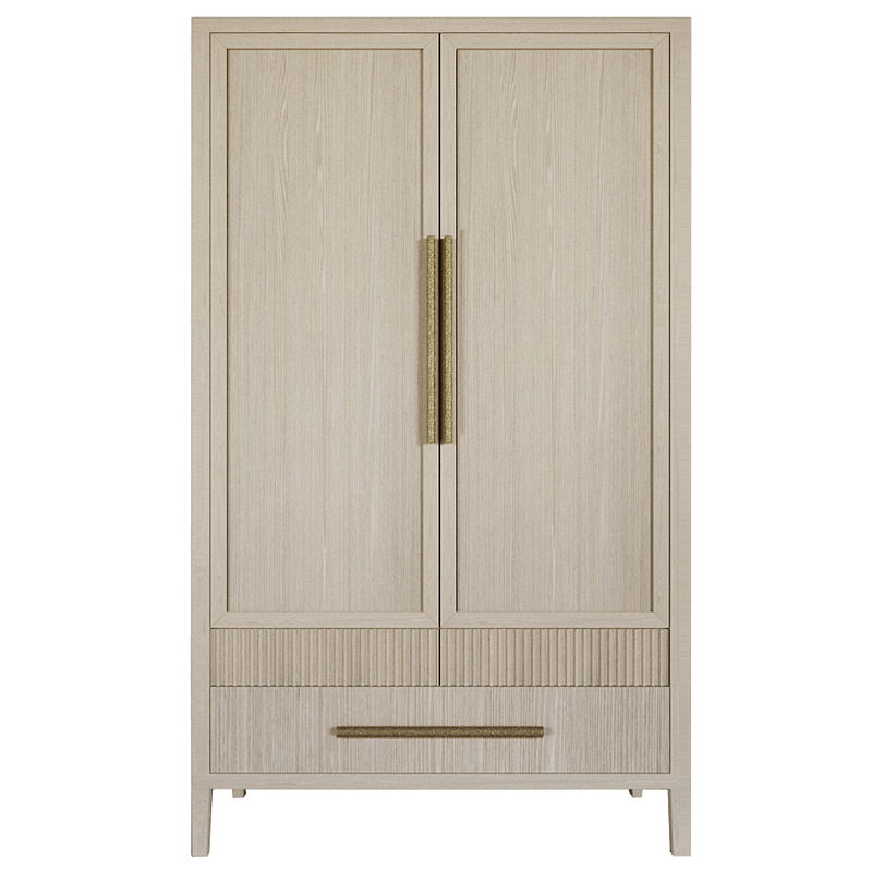 Шкаф платяной Primo с выдвижными ящиками шпон Черный дуб Древесина Золотой в Санкт-петербурге | Loft Concept 