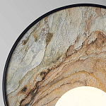 Бра круглое с каменным диском в металлической раме Sandstone Painting варинант исполнения - 2 | Loft Concept в Санкт-петербурге