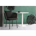 Стул мягкий с декором в виде плетеных лент на спинке и подлокотниках Semicircular Chair Decorated with Ribbons варинант исполнения - 5 | Loft Concept в Санкт-петербурге