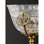 Чаша из рельефного стекла прозрачного цвета на бронзовой подставке Eden Garden варинант исполнения - 5 | Loft Concept в Санкт-петербурге