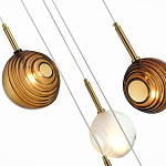 Люстра светодиодная с сферическими стеклянными плафонами Splatter варинант исполнения - 4 | Loft Concept в Санкт-петербурге