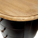 Комод маленький круглый c 3-мя ящиками и состаренным эффектом Vintage варинант исполнения - 2 | Loft Concept в Санкт-петербурге