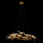 Люстра подвесная с прозрачными стеклянными птичками на ветвях Диаметр 100 см Serip Voa варинант исполнения - 3 | Loft Concept в Санкт-петербурге
