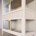 Витрина Primo со стеклянными фасадами и 2 ящиками Светлый дуб варинант исполнения - 5 | Loft Concept в Санкт-петербурге