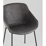 Стул Ashby экокожа серый варинант исполнения - 3 | Loft Concept в Санкт-петербурге