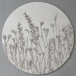 Панно Серые цветы варинант исполнения - 1 | Loft Concept в Санкт-петербурге