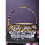 Корзиночка из прозрачного стекла с бронзовой ручкой Eden Garden варинант исполнения - 4 | Loft Concept в Санкт-петербурге