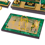 Настольный письменный набор из малахита с декором в виде лошади Leader Organizer варинант исполнения - 3 | Loft Concept в Санкт-петербурге