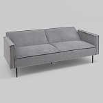 Диван современный вельветовый прямой Worcester Серый варинант исполнения - 4 | Loft Concept в Санкт-петербурге