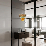 Люстра конусовидная с каскадом из разноцветных круглых подвесов Key Lustar варинант исполнения - 4 | Loft Concept в Санкт-петербурге